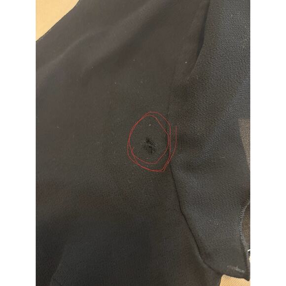 AGB Maxi Dress 6 Double V-Neck Whimsigoth Grunge Flutter Sleeve Drop Waist - Picture 11 of 11